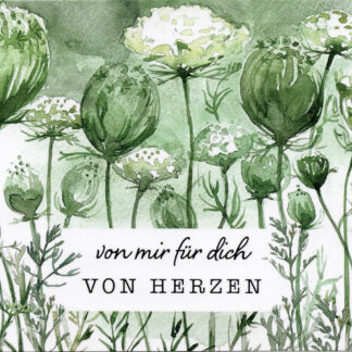 Postkarte: Von Herzen