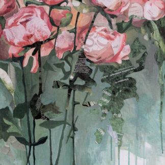 Postkarte: Pfingstrosen