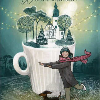 Postkarte: Winterzauber im Becher